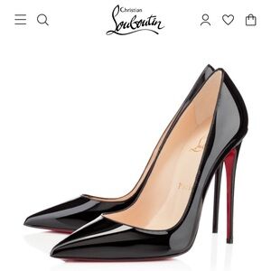 Christian Louboutin Black Glossy Heels